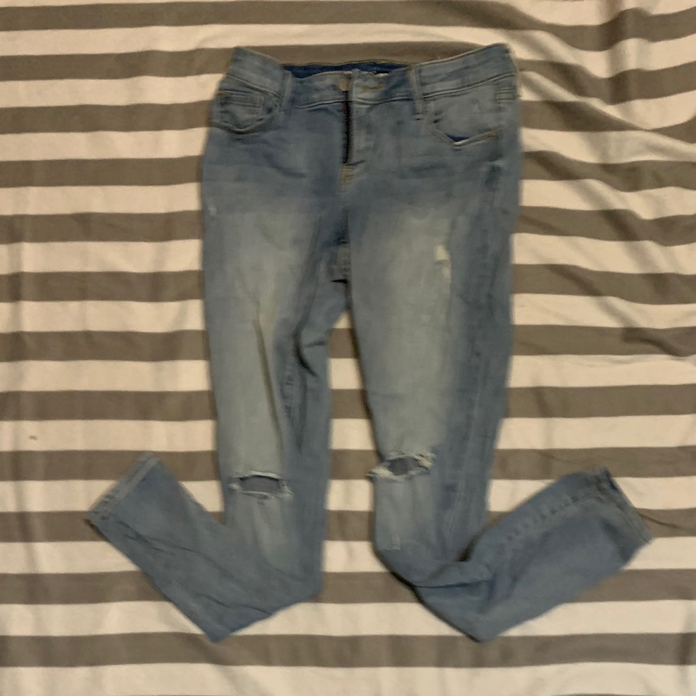 Old navy light wash medium rise jeans